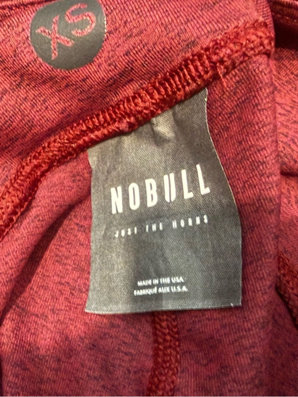 NOBULL Maroon High-Rise Bike Shorts - Picture 3 of 4